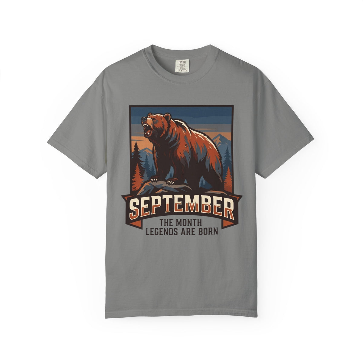 Color: Granite | September Legend Unisex Garment-Dyed Tee