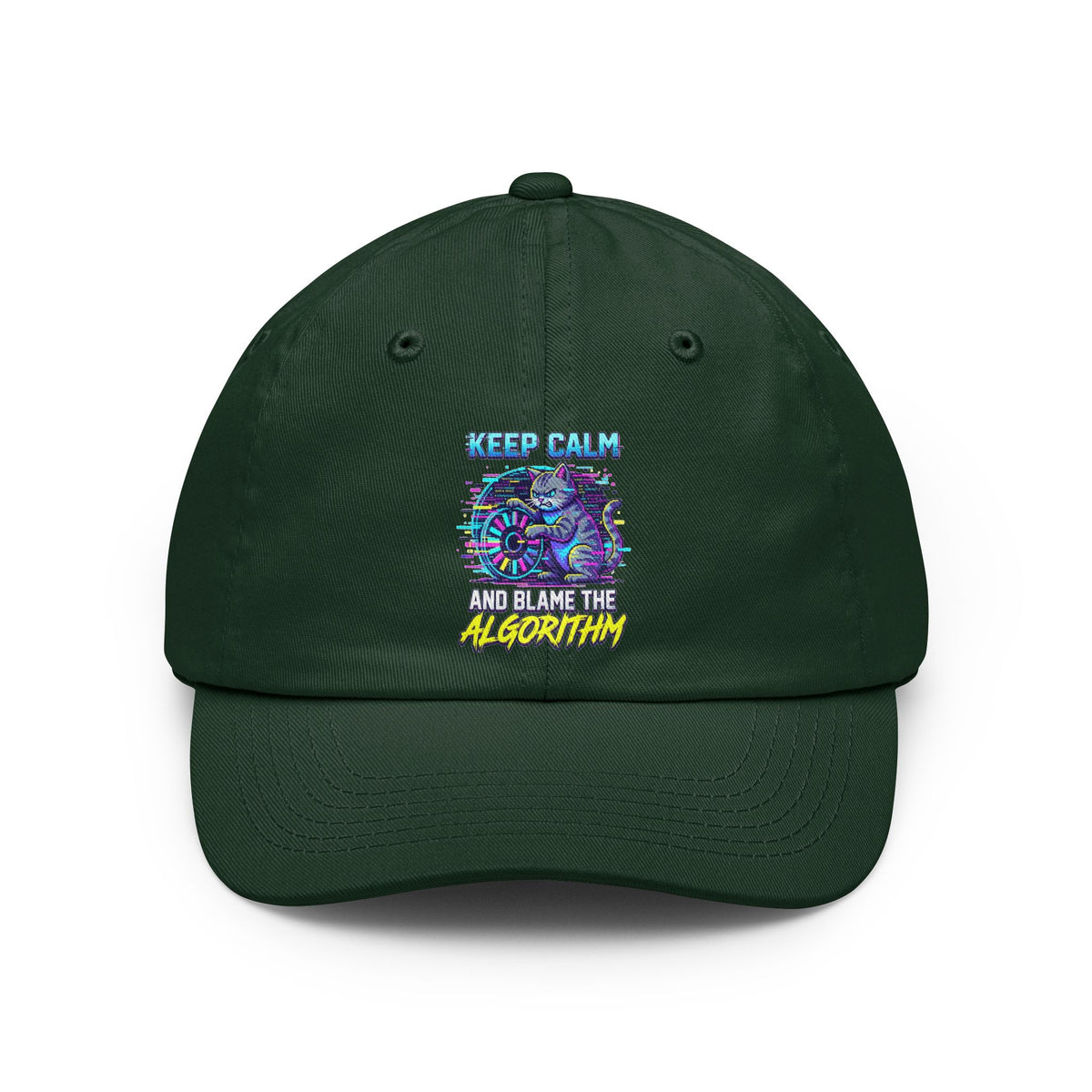 Color: Forest Green | Keep Calm And Blame The Algorithm Dad Hat