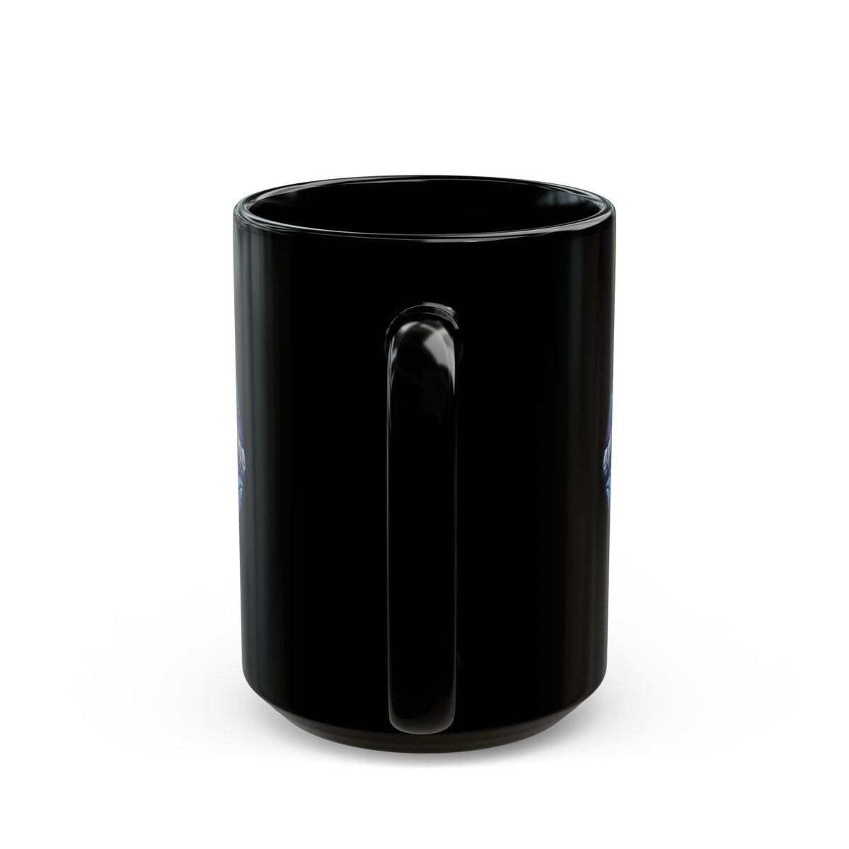 "Cyber Turtle" Black Ceramic Mug — Graphic