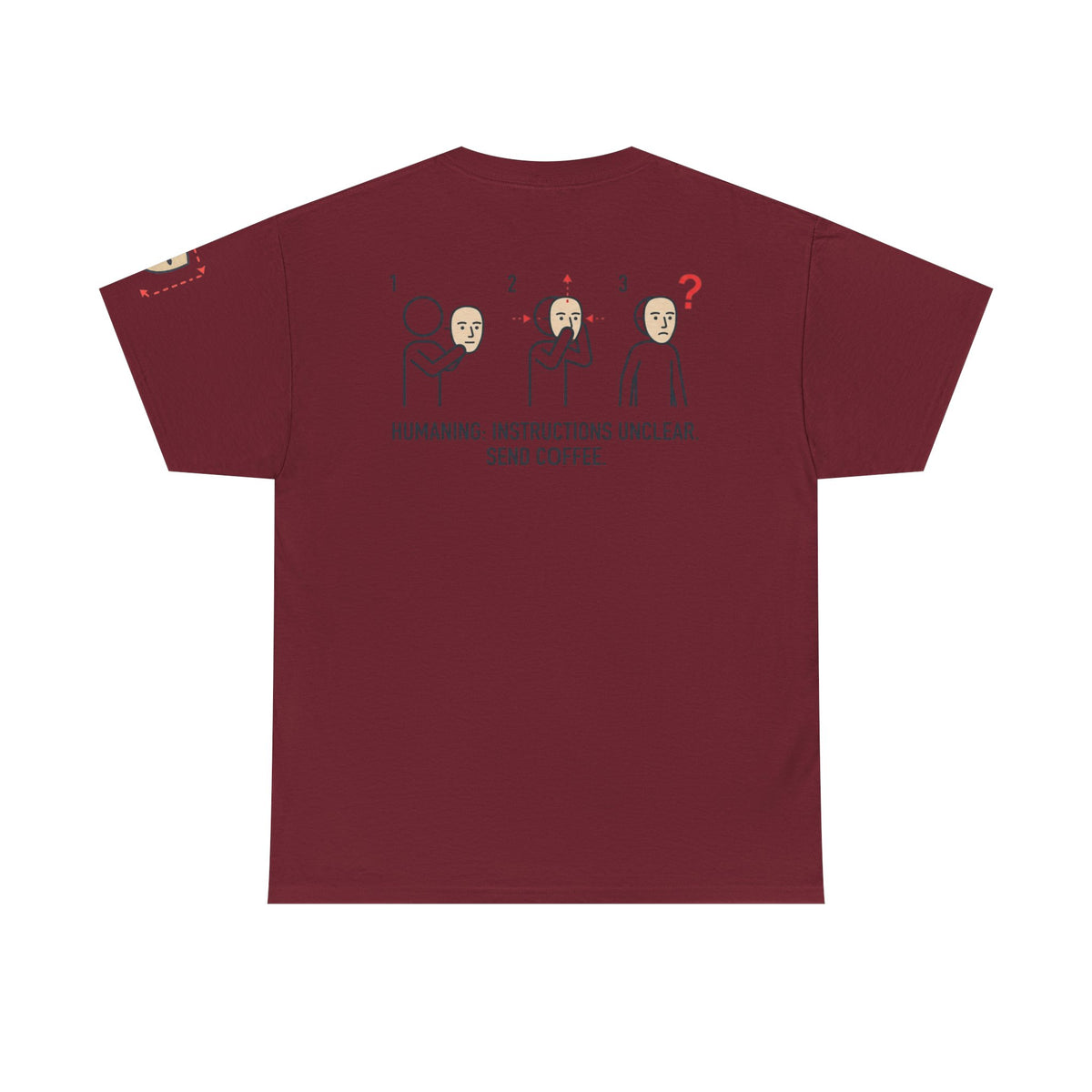 Color: Garnet | Instructions Unclear Premium Graphic Tee