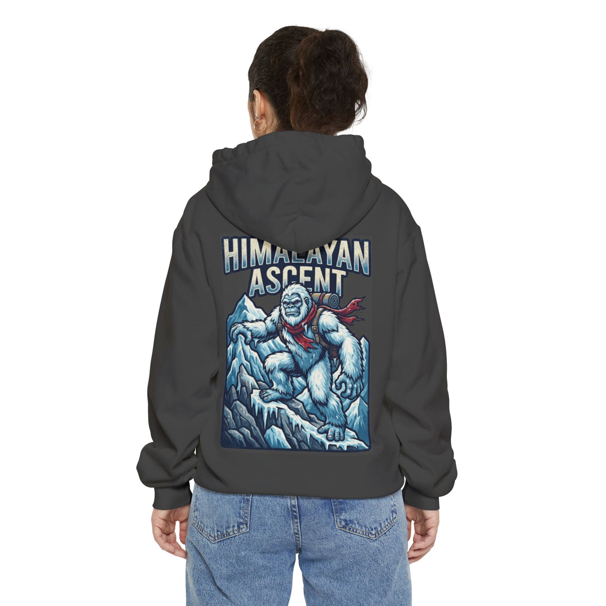 Color: Pepper | Yeti-Abominable Snowman (Himalayas) Garment-Dyed Hoodie