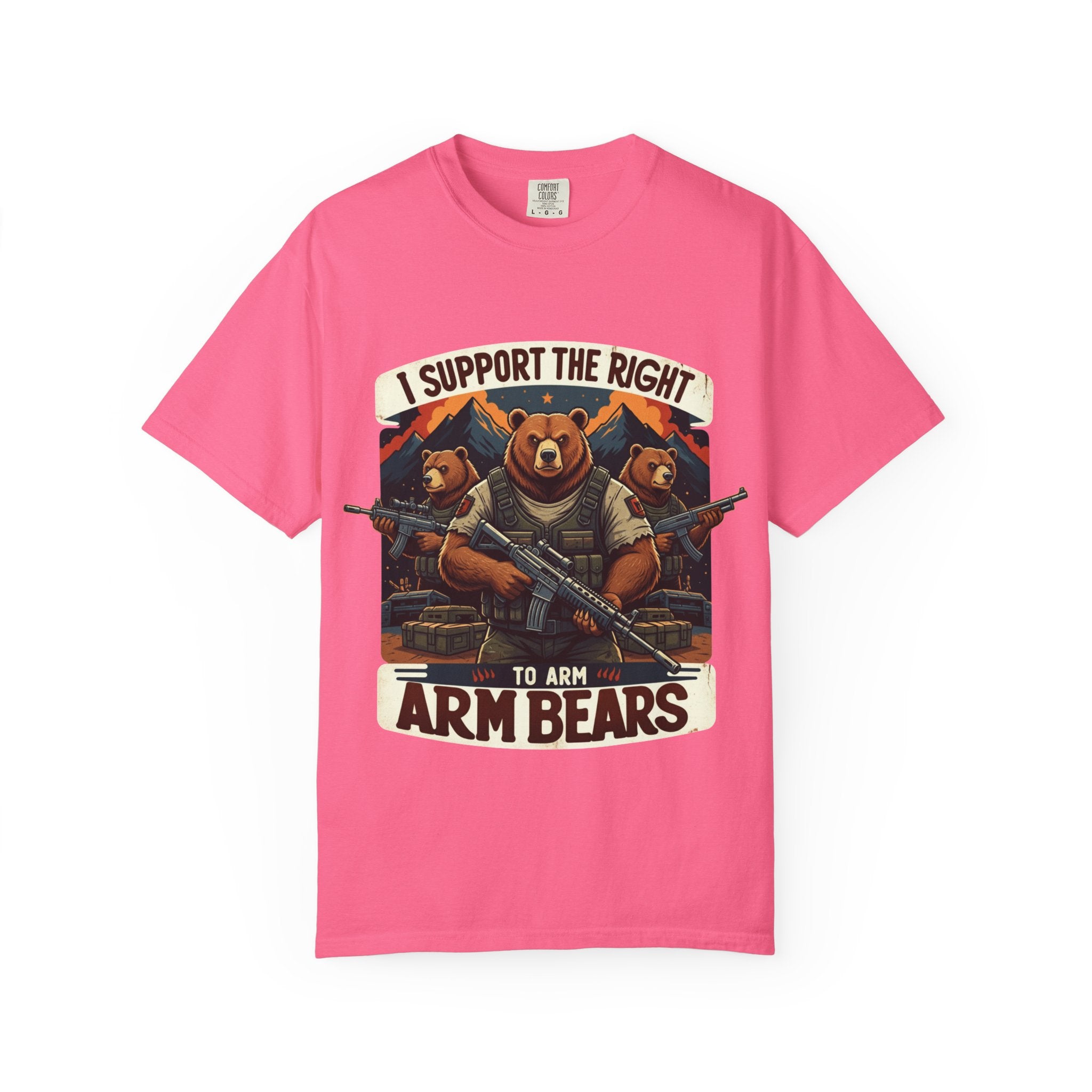 "The Right to Arm Bears (Mountain Division)" Unisex Garment-Dyed T-shirt