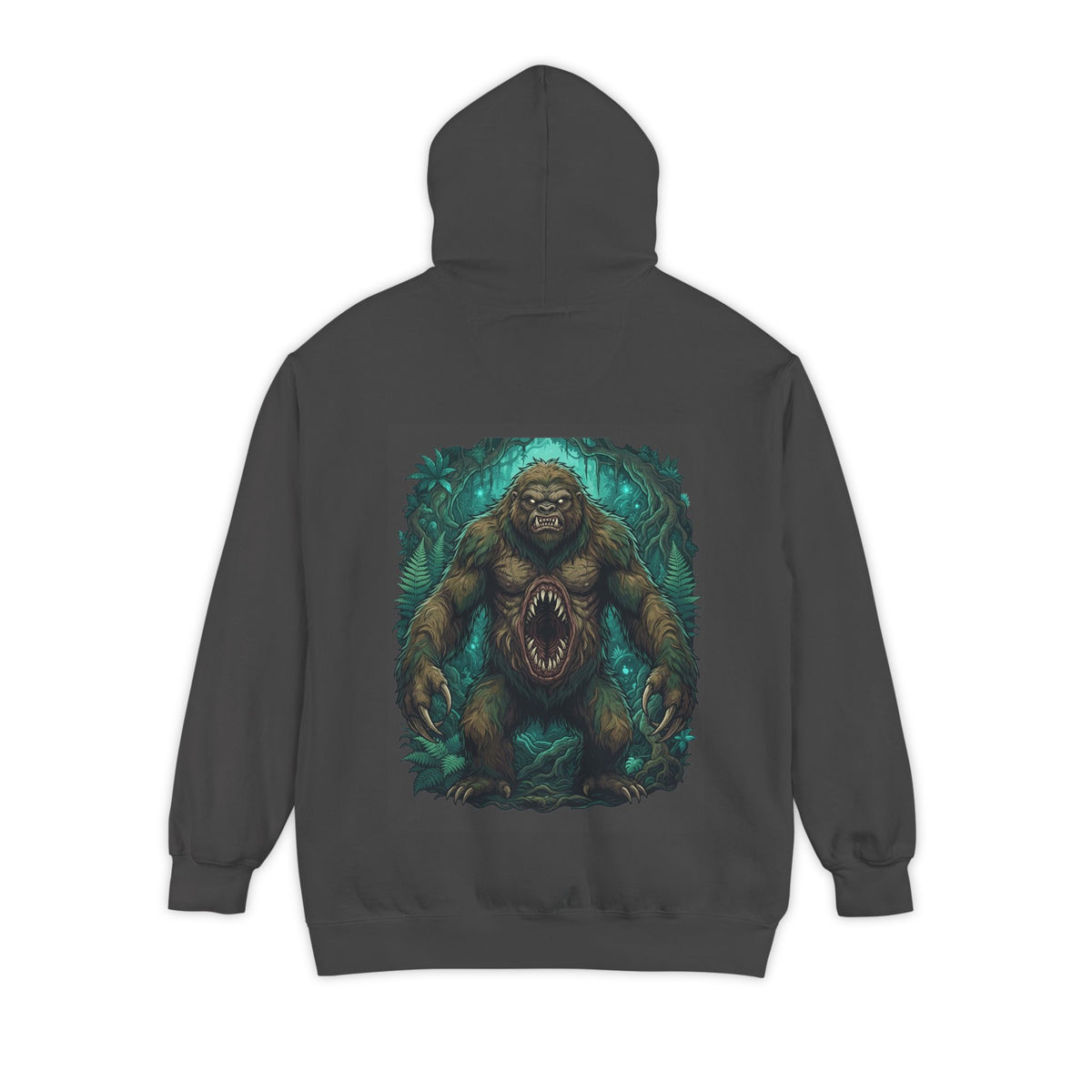 Color: Pepper | Mapinguari (Amazon Rainforest) Garment-Dyed Hoodie