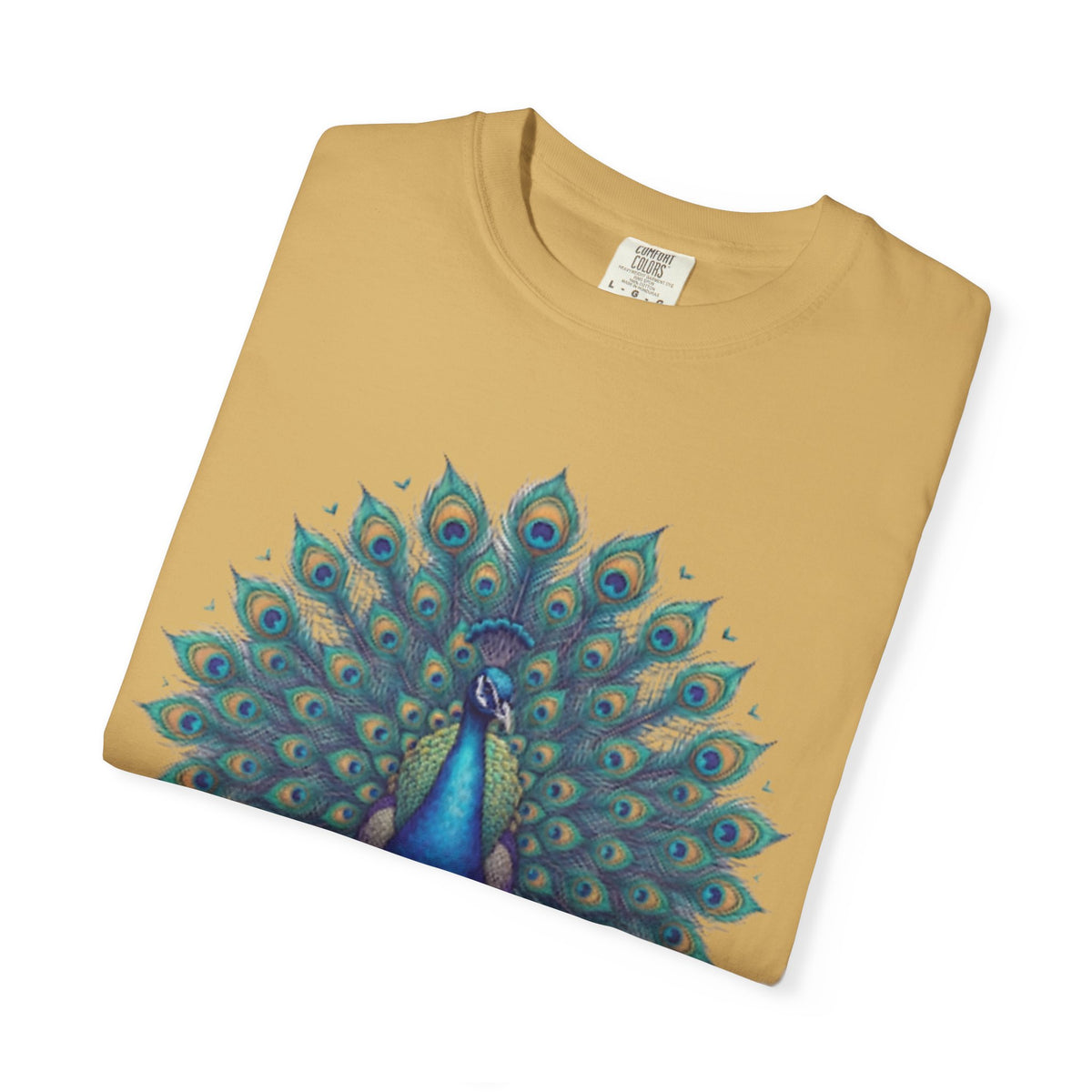 "Hippy Peacock" Unisex Garment-Dyed Tee