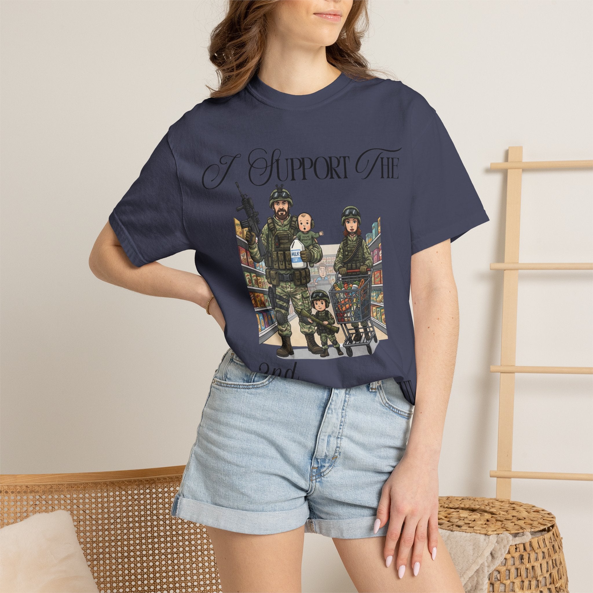 "actical Grocery Run" Unisex Garment-Dyed T-shirt