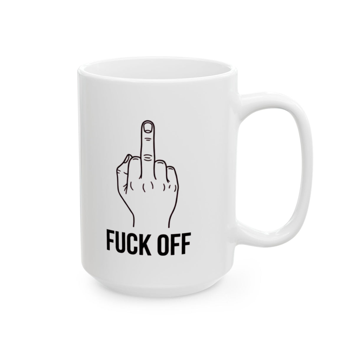 "F@#% OFF" White Ceramic Mug