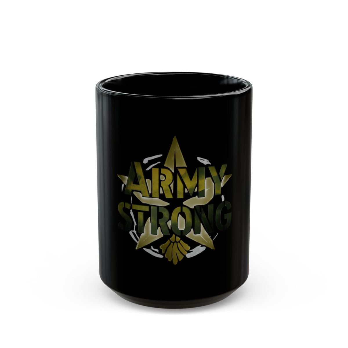 "Army Strong-2" Black Ceramic Mug