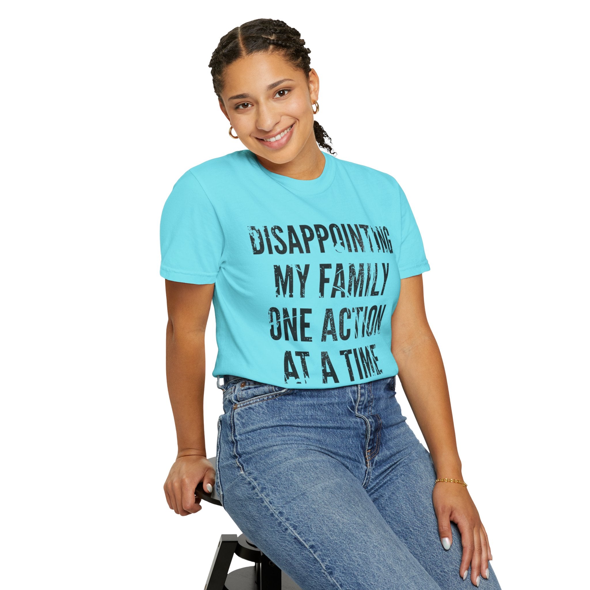 "Disappointing My Familiy" Unisex Garment-Dyed Tee