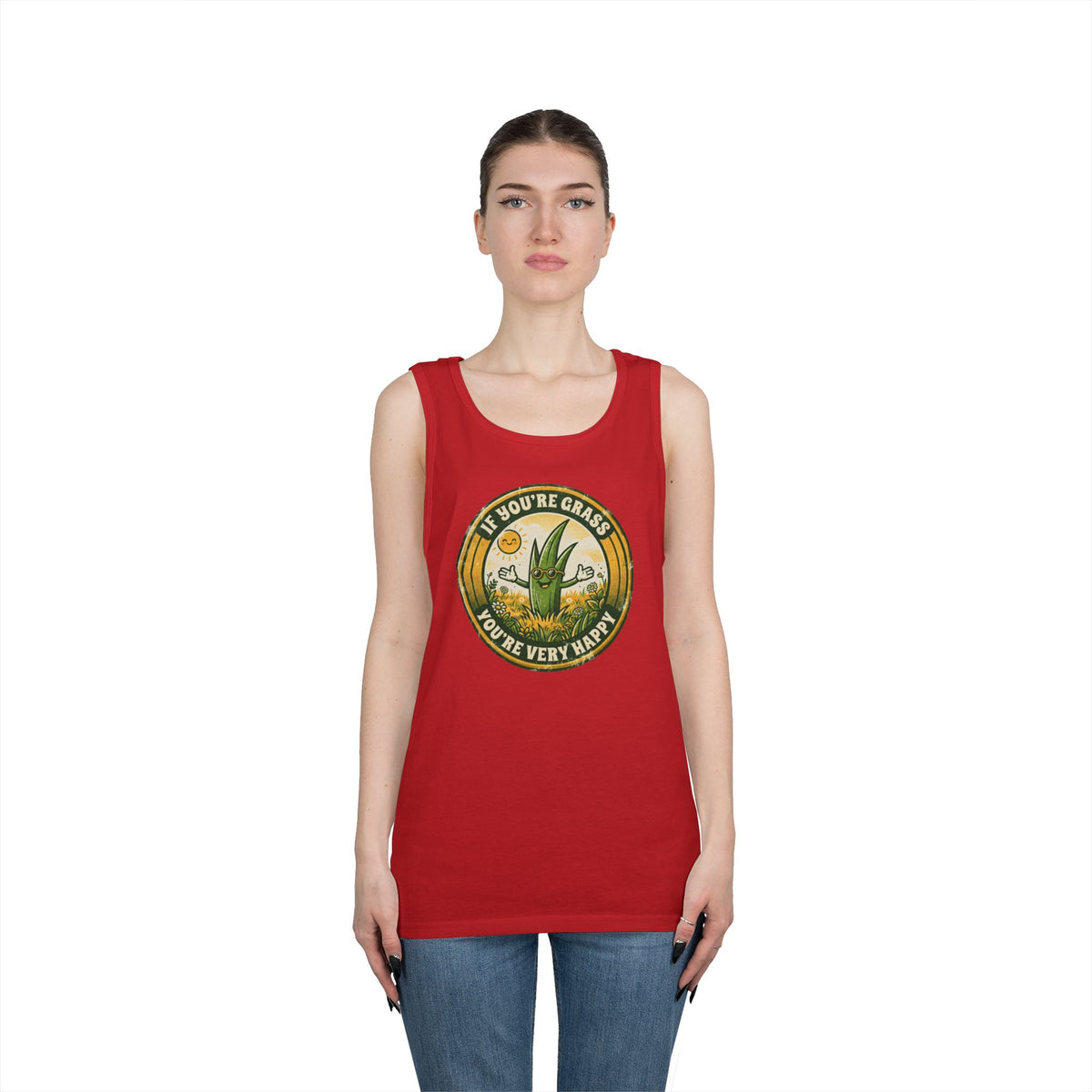 "If You're Grass You're Very Happy" Tank Top