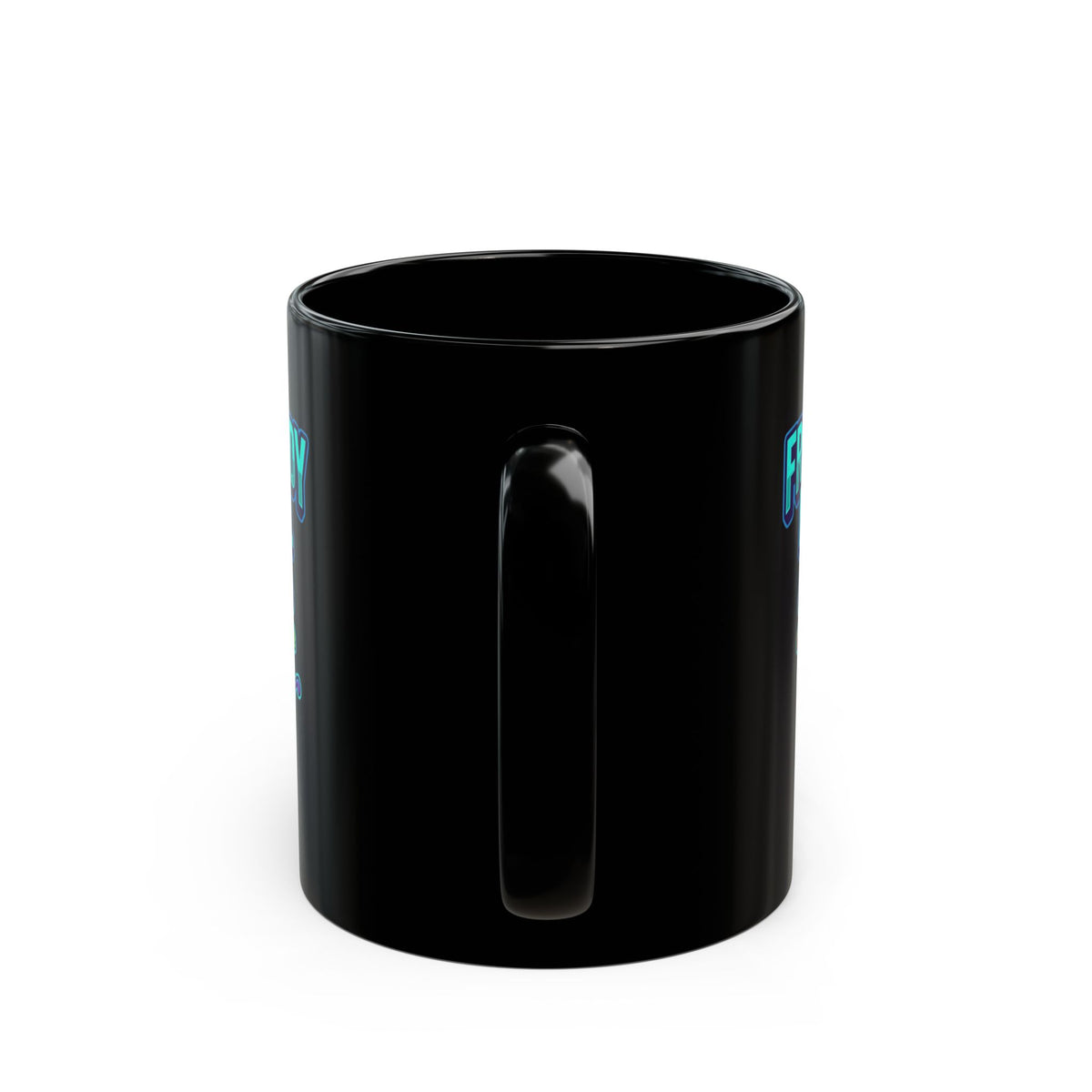 "Free Candy For All" Black Ceramic Mug