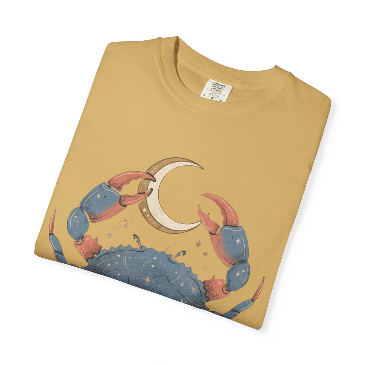 "Cancer The Moon Child Crab" Unisex Garment-Dyed Tee