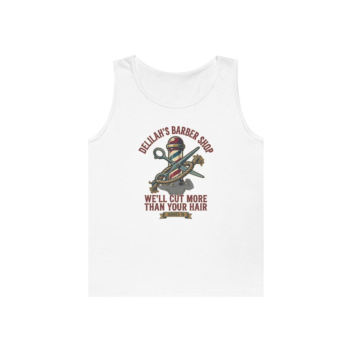 "Good Book Series Delilah's Barber Shop" Tank Top
