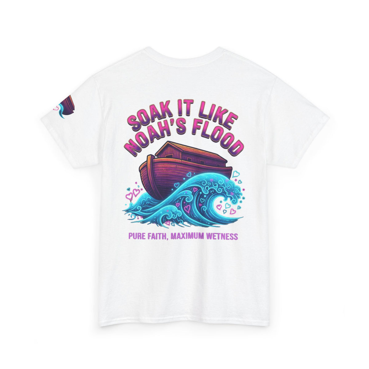 "Good Book Series Soak it Like Noah's Flood" Premium Graphic Tee