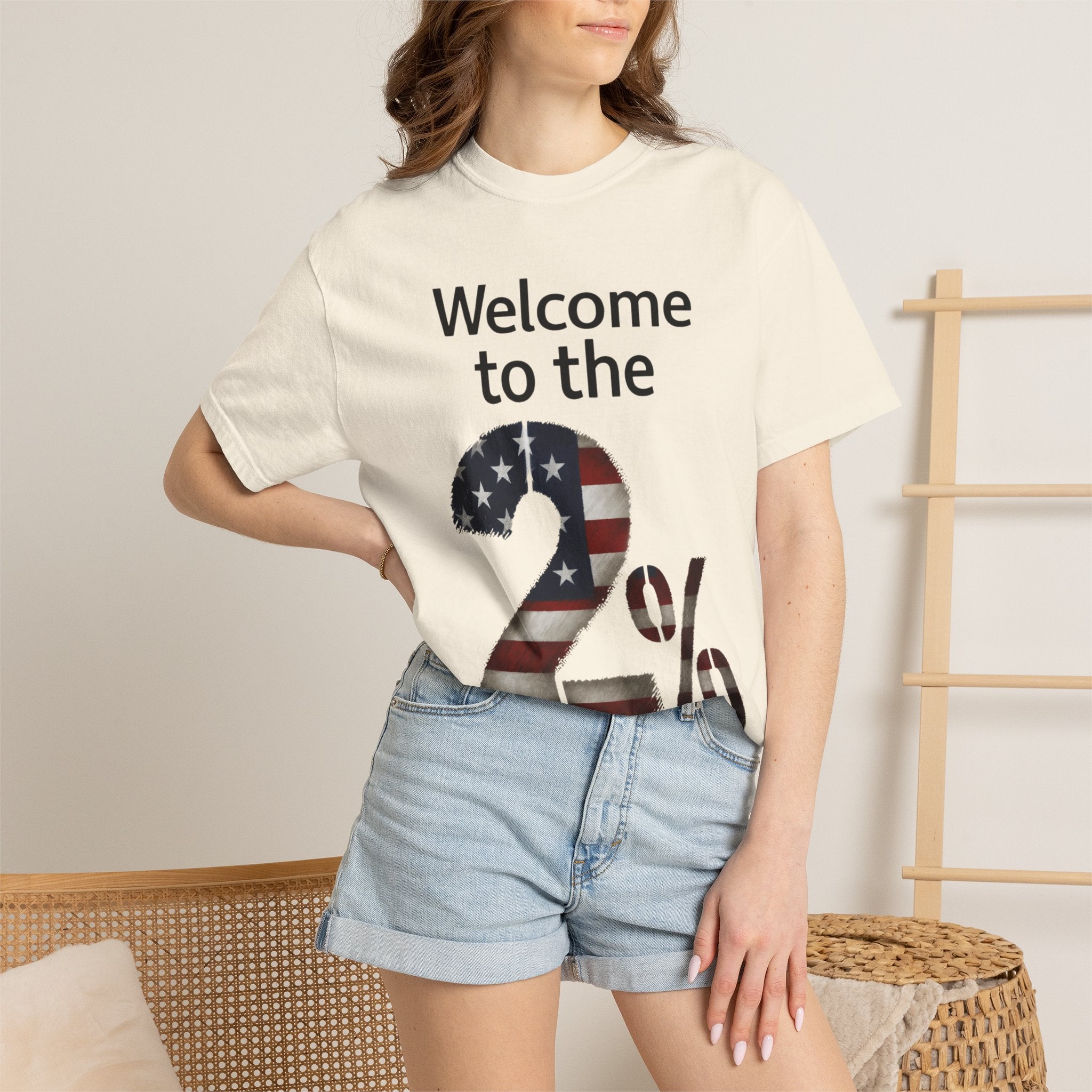 "Two Percent" Unisex Garment-Dyed T-shirt
