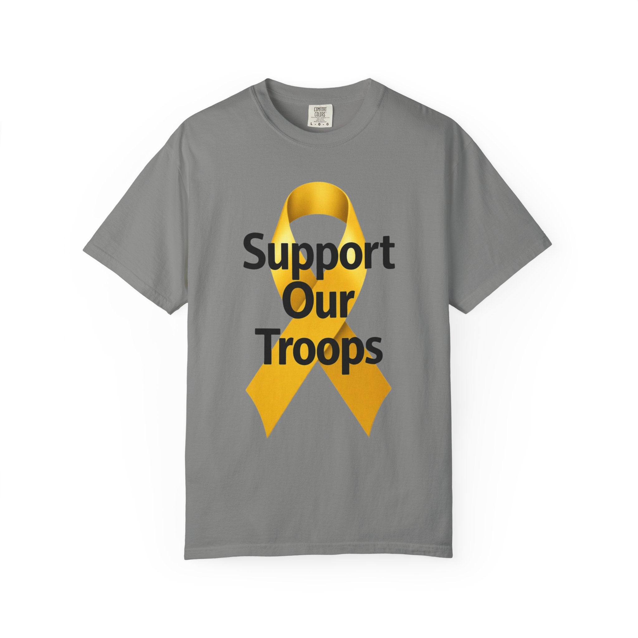 "Support Our Troops" Unisex Garment-Dyed T-shirt