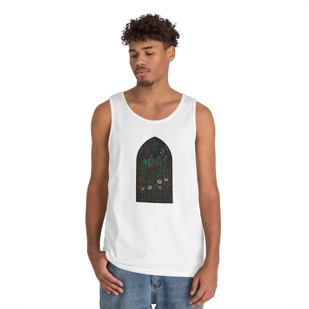 "Stained Glass Floral" Tank Top