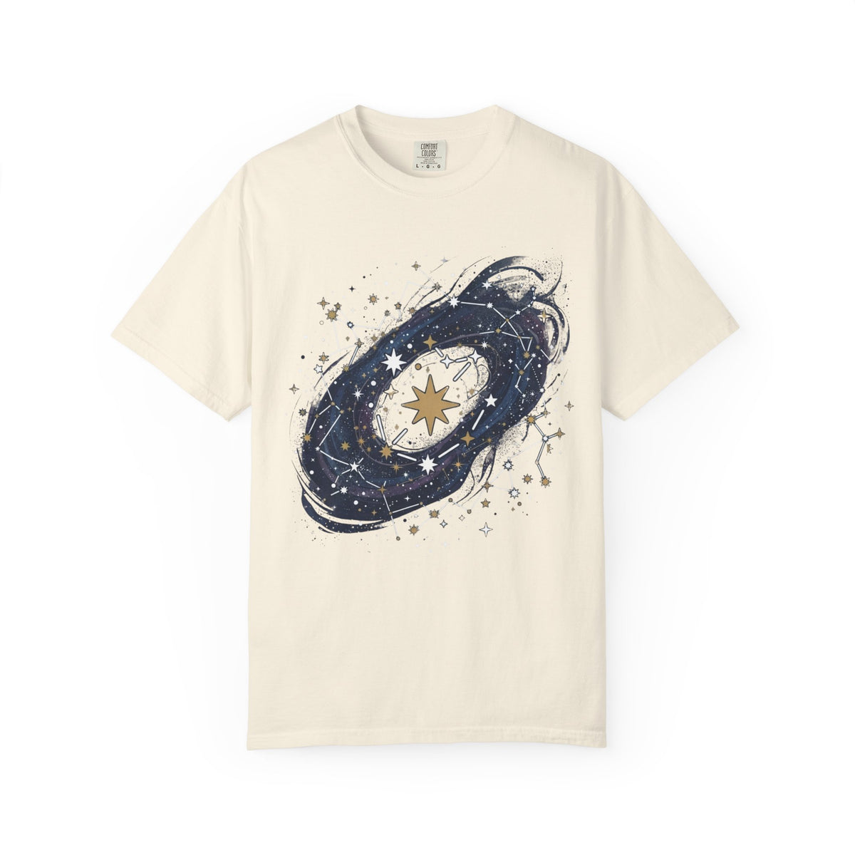 "Constellation Map (Dark Sky)" Unisex Garment-Dyed Tee