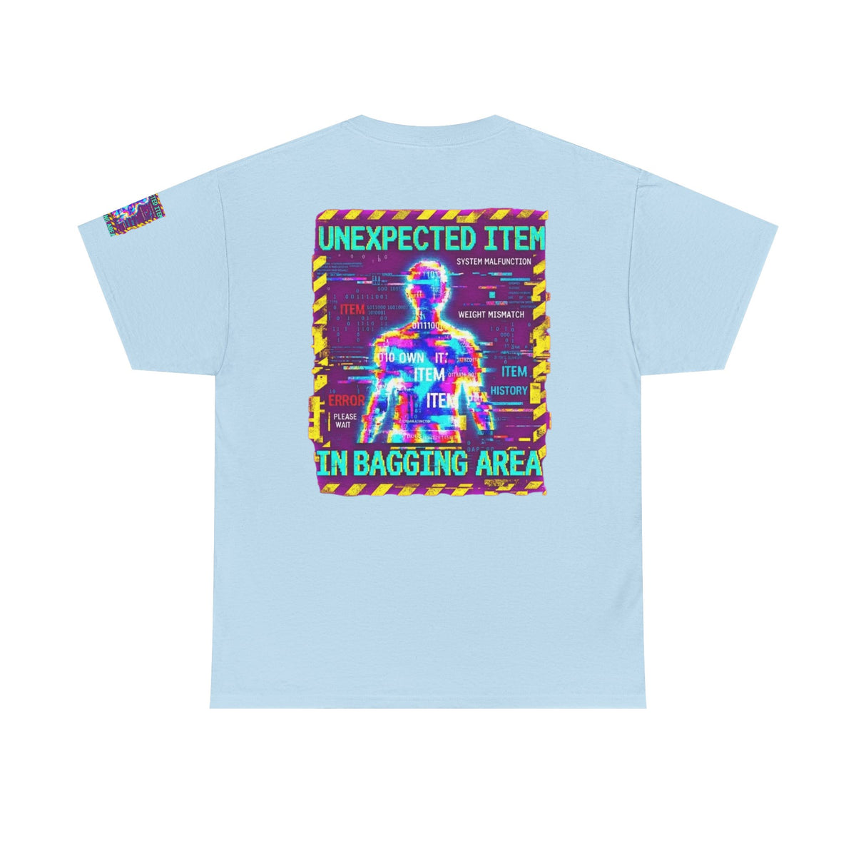 Color: Light Blue | Unexpected Item In Bagging Area Premium Graphic Tee