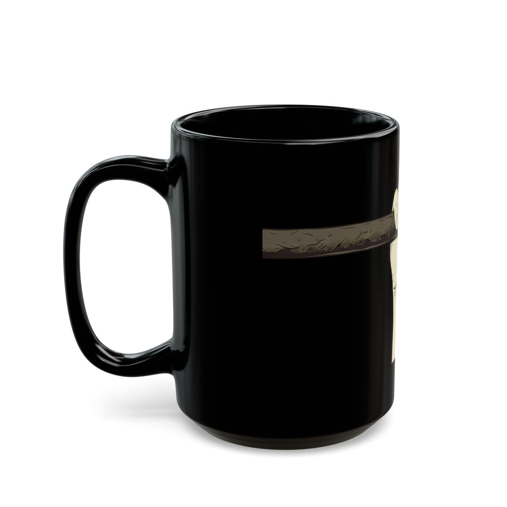 "Hold to the Rod" Black Ceramic Mug — Graphic