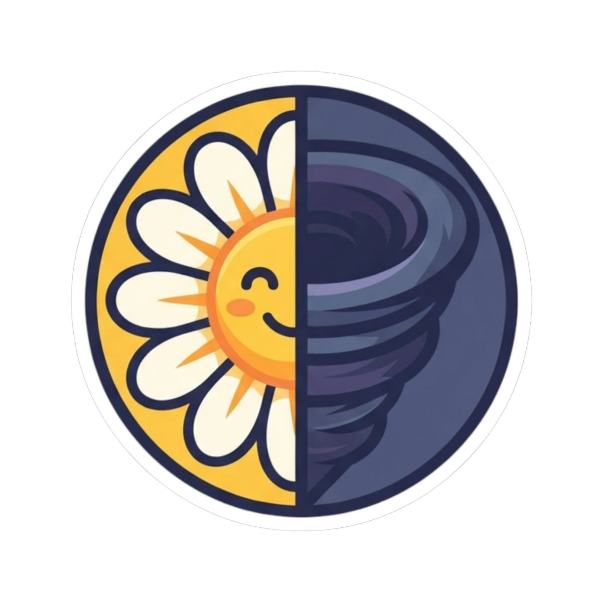 "Sunshine Mixed With A Little Hurricane" Sticker