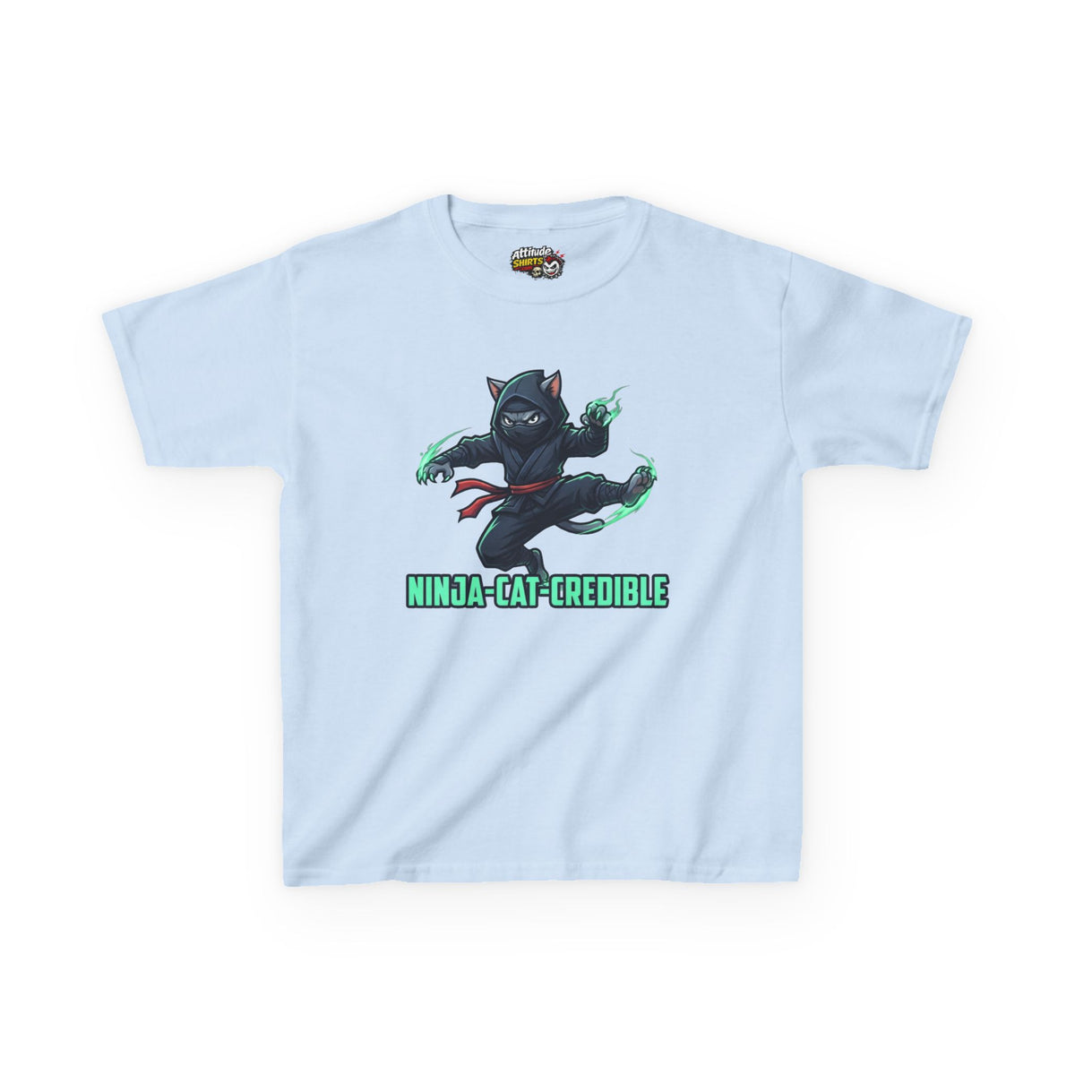 "Ninja Cat Credible" Kids Tee