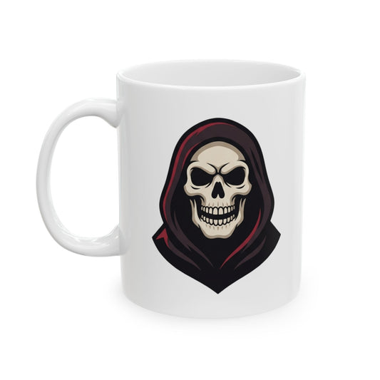 "Autumn Death" White Ceramic Mug — Graphic