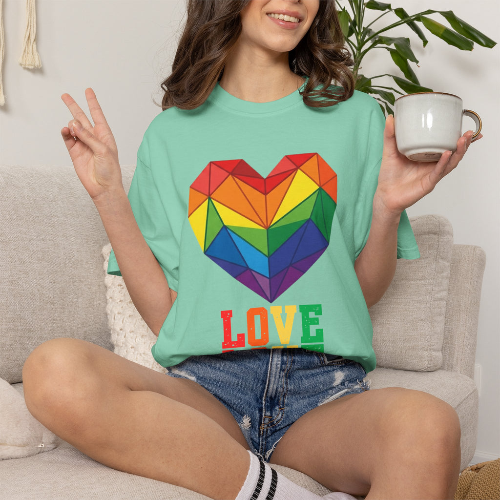 "LOVE" Unisex Garment-Dyed Tee
