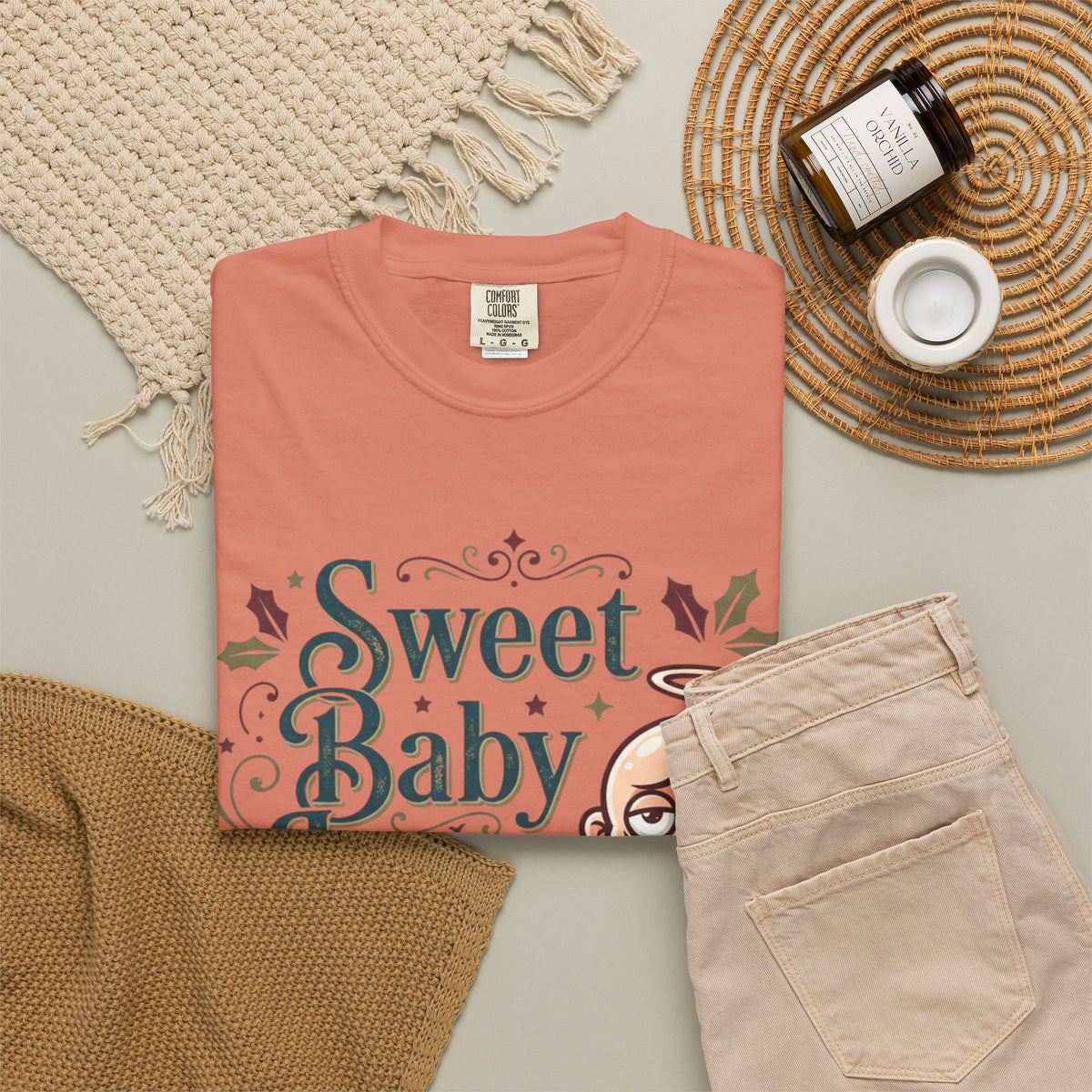 "Sweet Baby Jesus" Unisex Garment-Dyed Tee