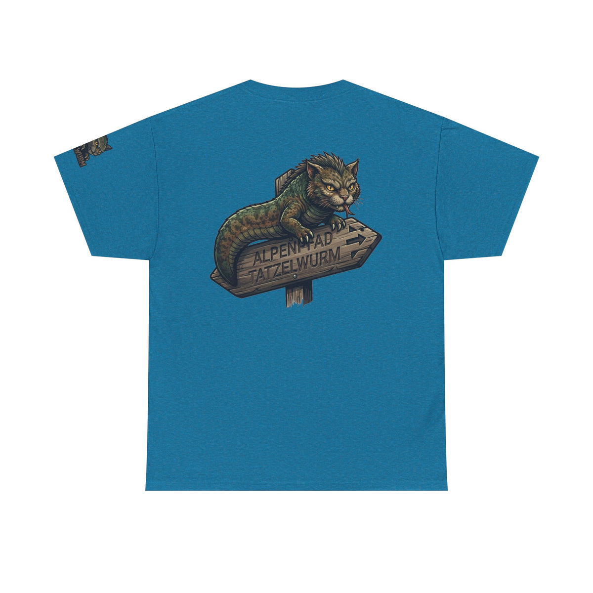 Color: Antique Sapphire | Tatzelwurm (Alpine Europe) Premium Graphic Tee