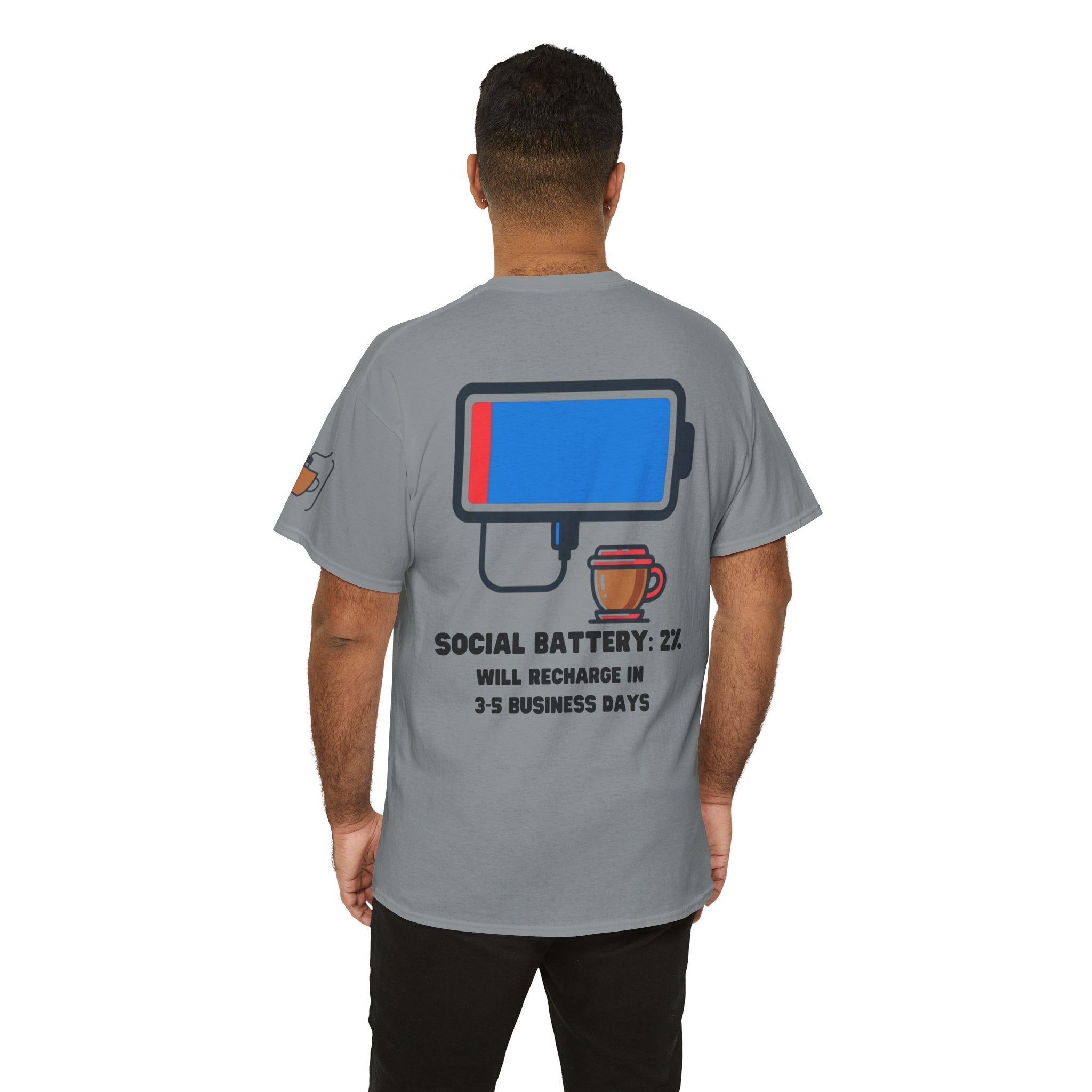 "Social Battery" Premium Graphic Tee
