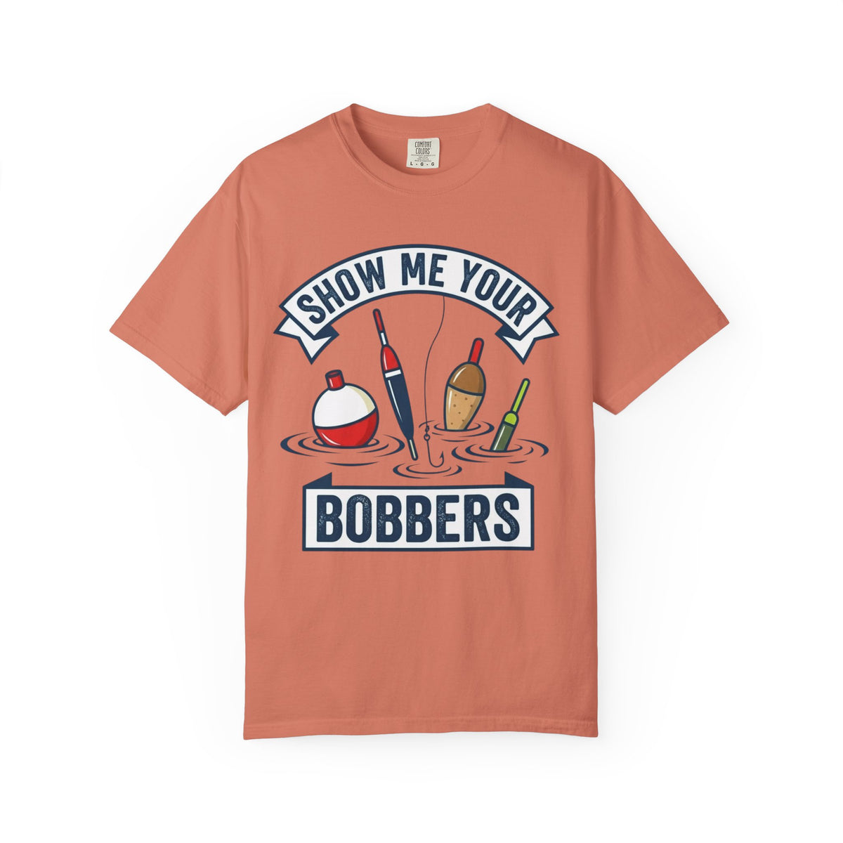 Color: Terracotta | Show Me Your Bobber Unisex Garment-Dyed Tee