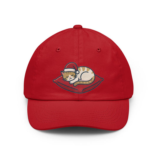Color: Red | Deck The Halls And Take A Nap Dad Hat