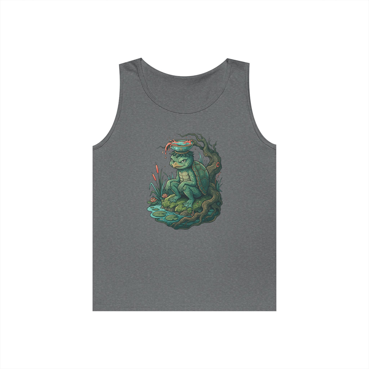 Color: Graphite Heather | Kappa (Japanese Folklore) Tank Top