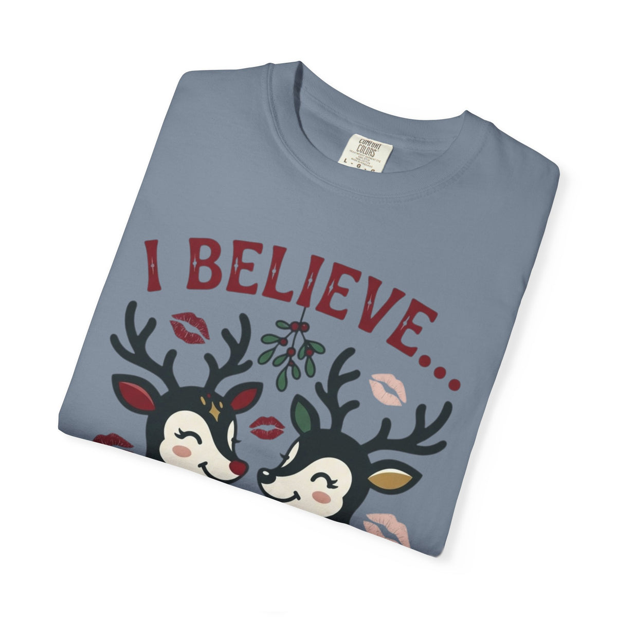 "Bad Decisions Under the Mistletoe" Unisex Garment-Dyed Tee