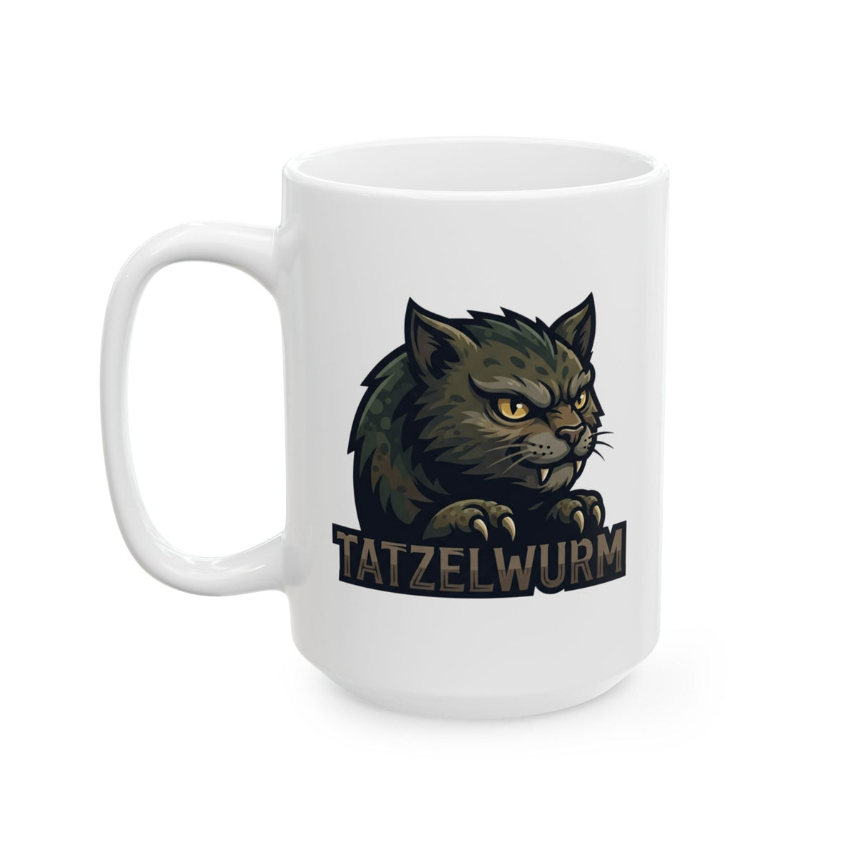 "Tatzelwurm (Alpine Europe)" White Ceramic Mug — Graphic