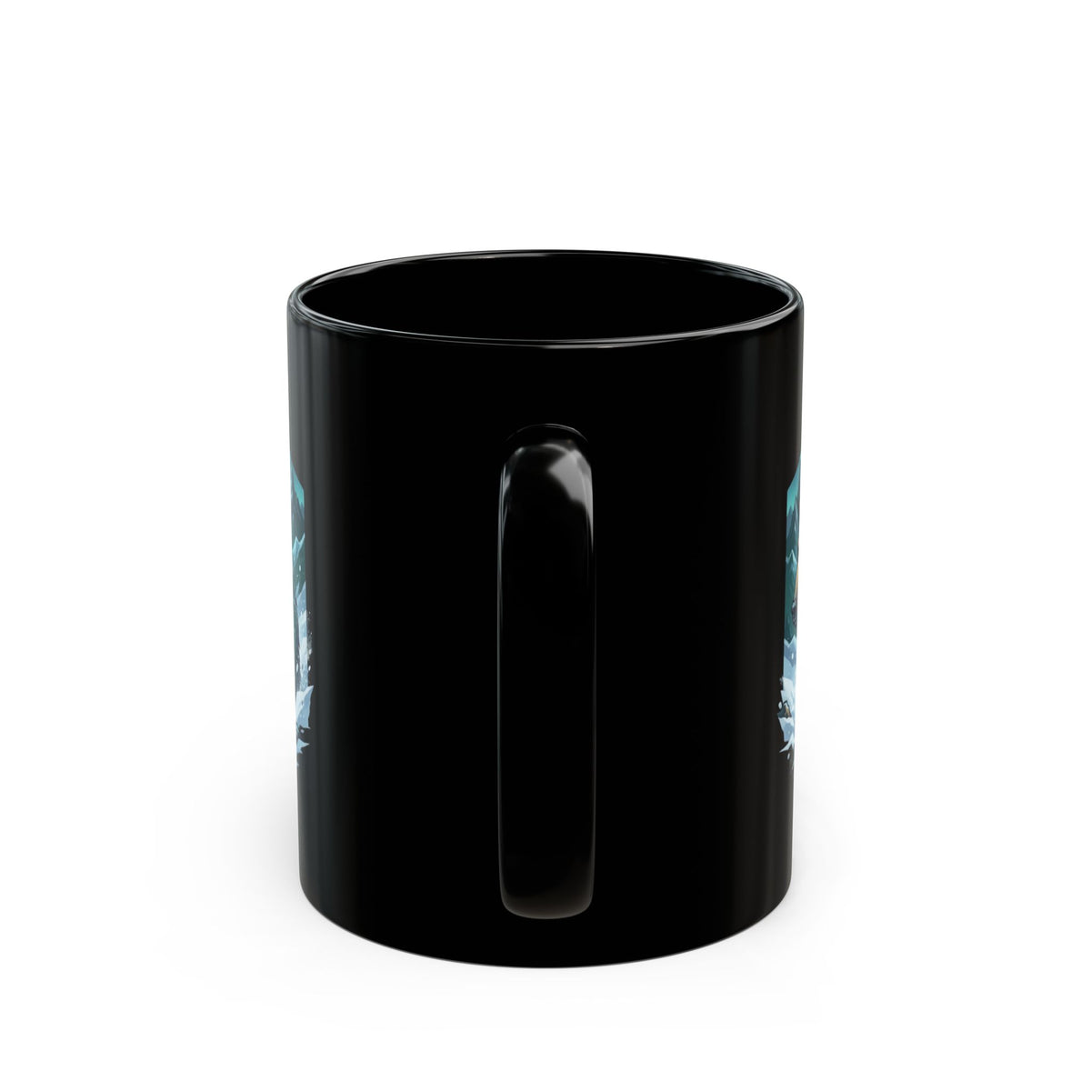 "Alioat (Siberian Folklore)" Black Ceramic Mug