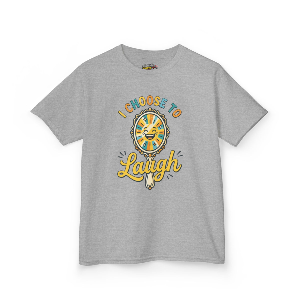 Color: Sport Grey | I Choose to Laugh Kids Tee