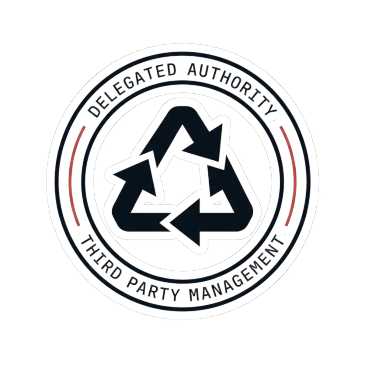 "Managed Entirely By Third Parties" Sticker