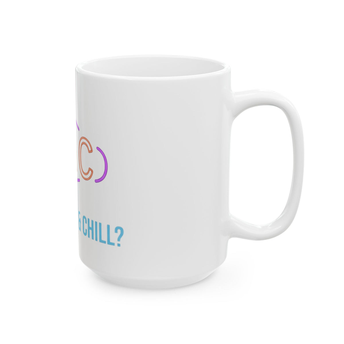 "Good Book Series Blasphemy & Chill" White Ceramic Mug — Graphic