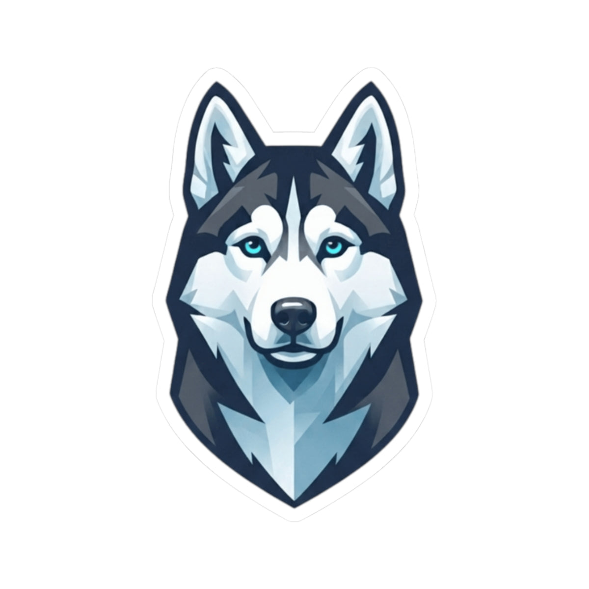 "Siberian Husky Loyal & Free" Sticker