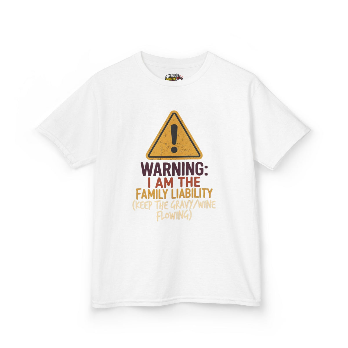 "Warning I am The Family Liability" Kids Tee