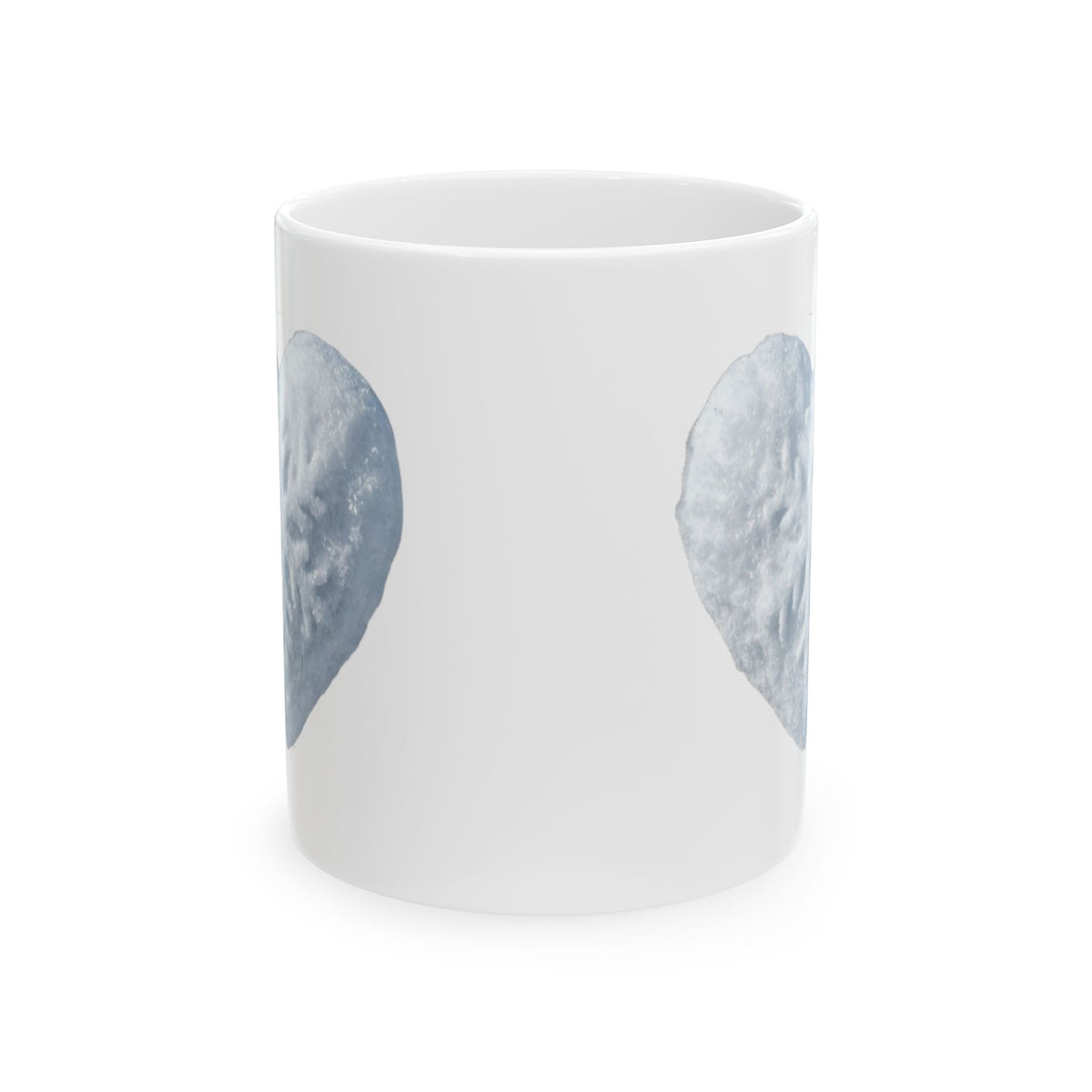 "I Love Snow" White Ceramic Mug — Graphic
