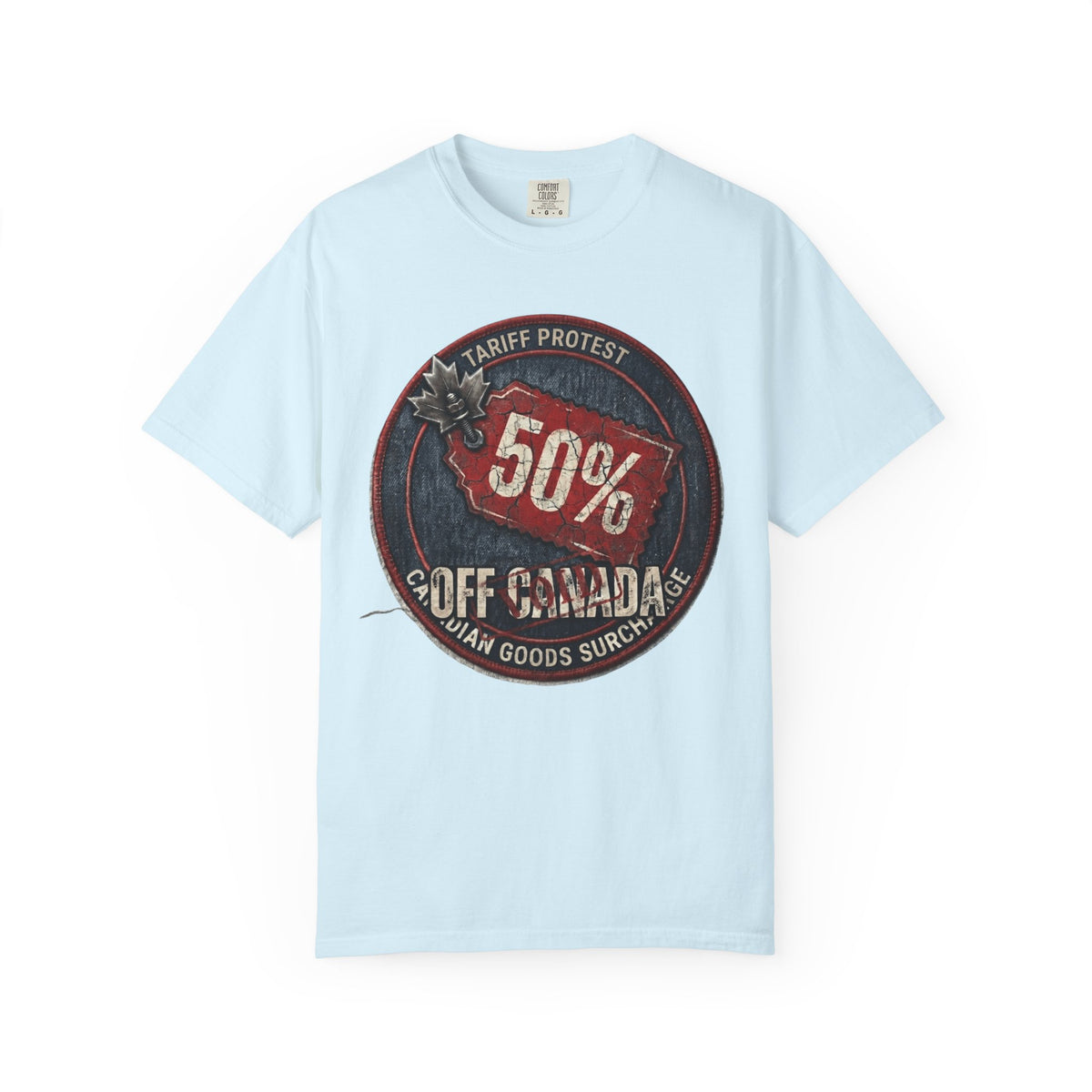 Color: Chambray | 50% Off Canada Unisex Garment-Dyed Tee