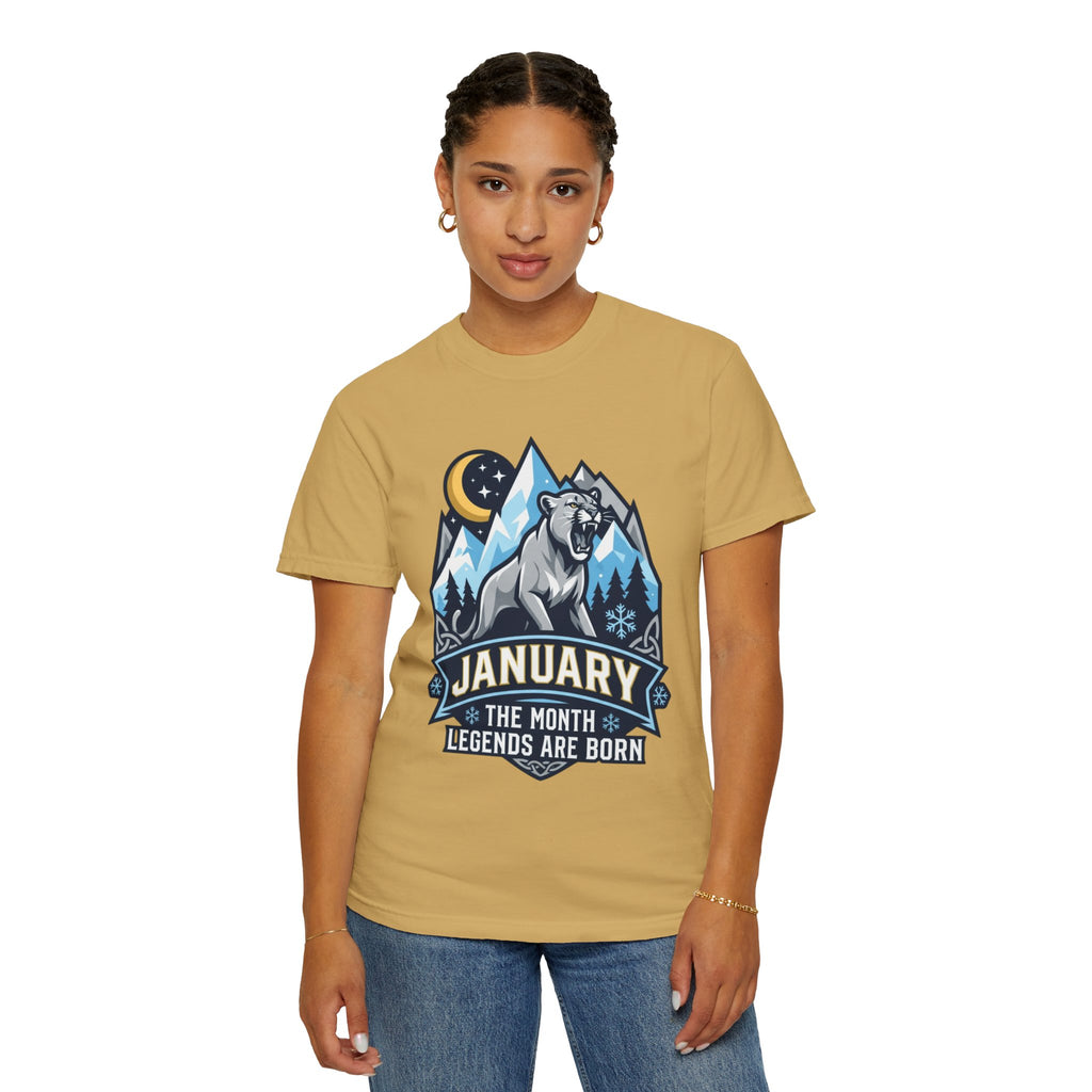 "January Legend" Unisex Garment-Dyed Tee