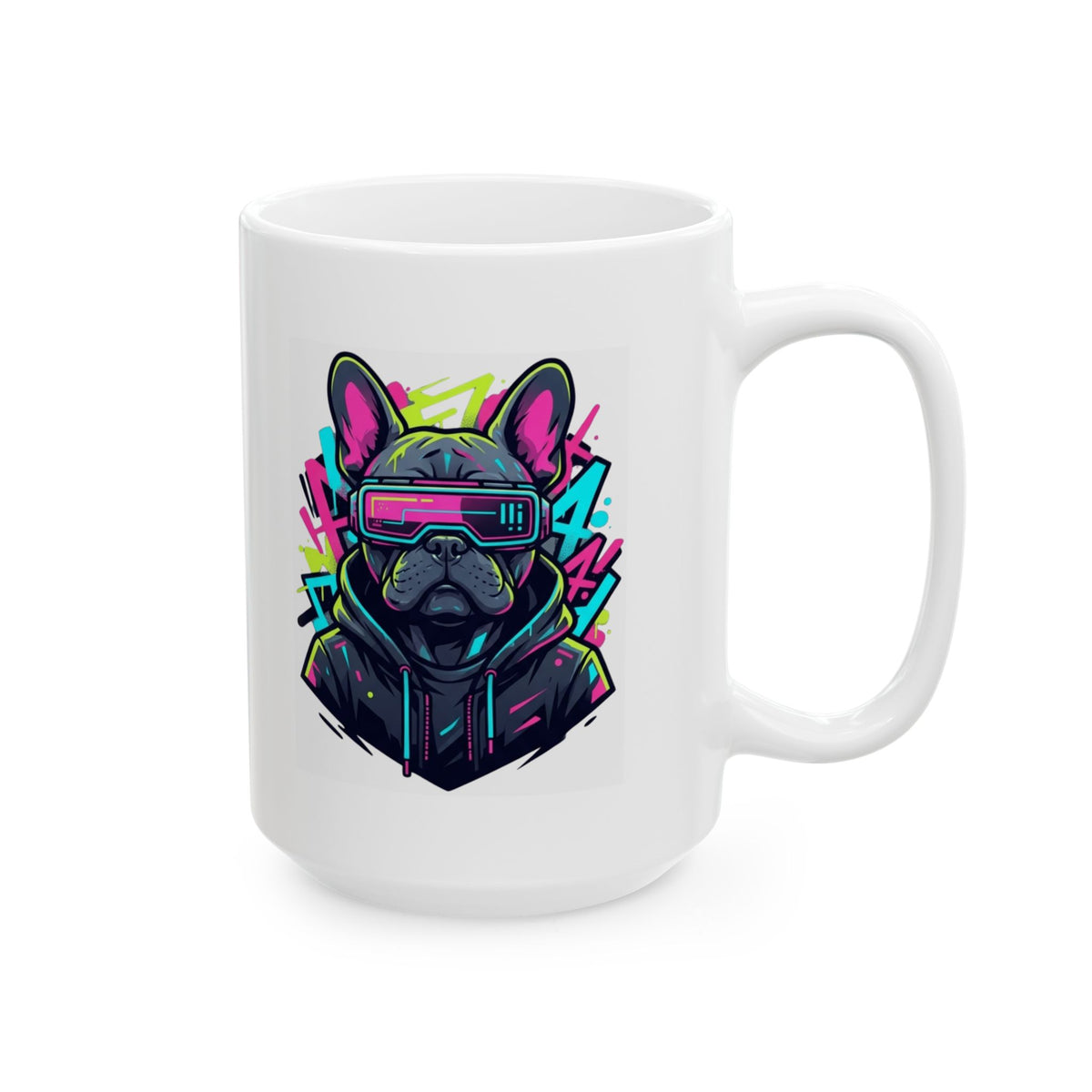 "Cool Pup" White Ceramic Mug
