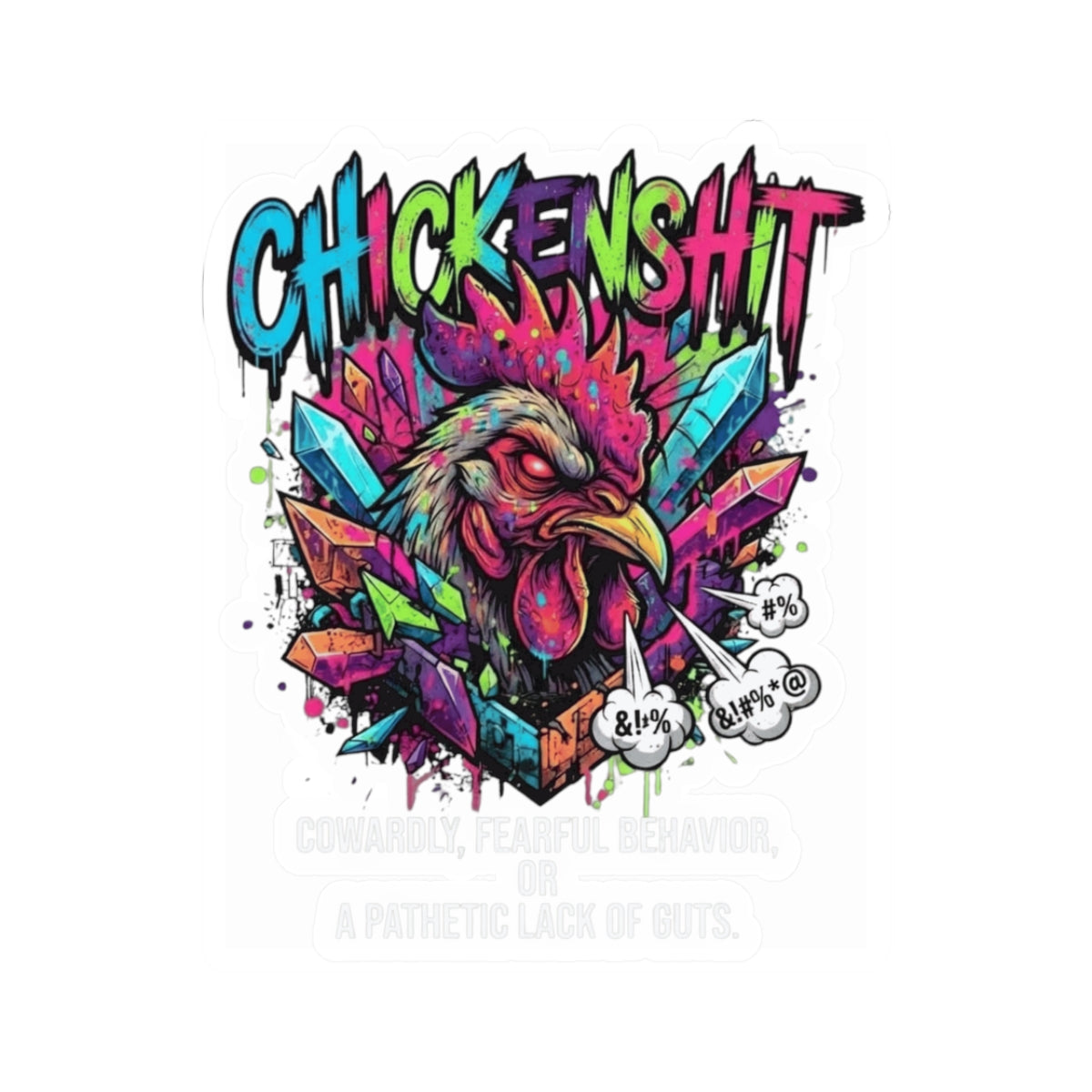 "Chickenshit" Sticker — Main