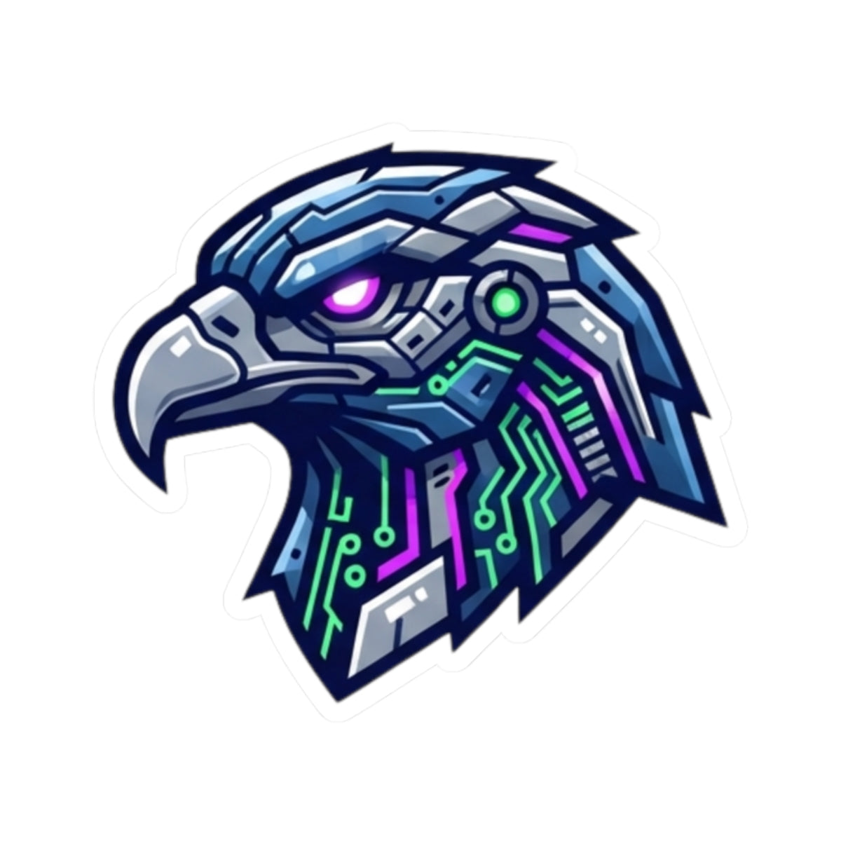 "Cyber Falcon" Sticker