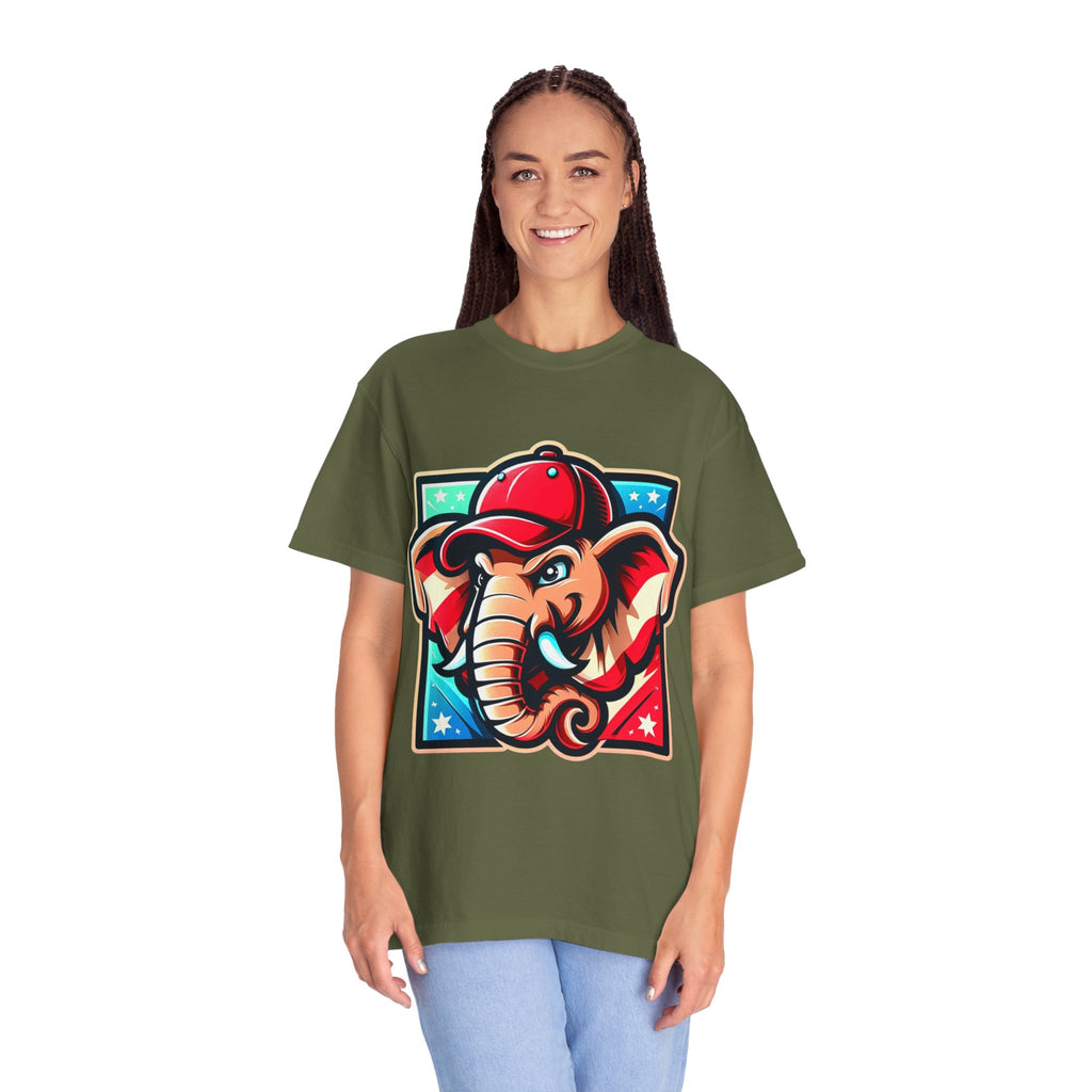 "The Patriot Elephant" Unisex Garment-Dyed T-shirt
