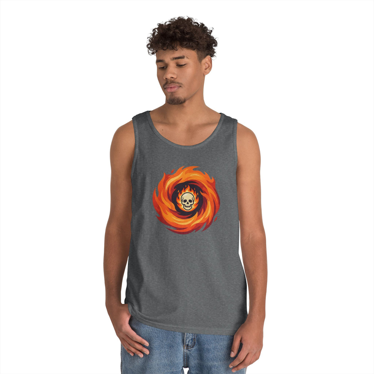 Color: Graphite Heather | Hellfire Tank Top