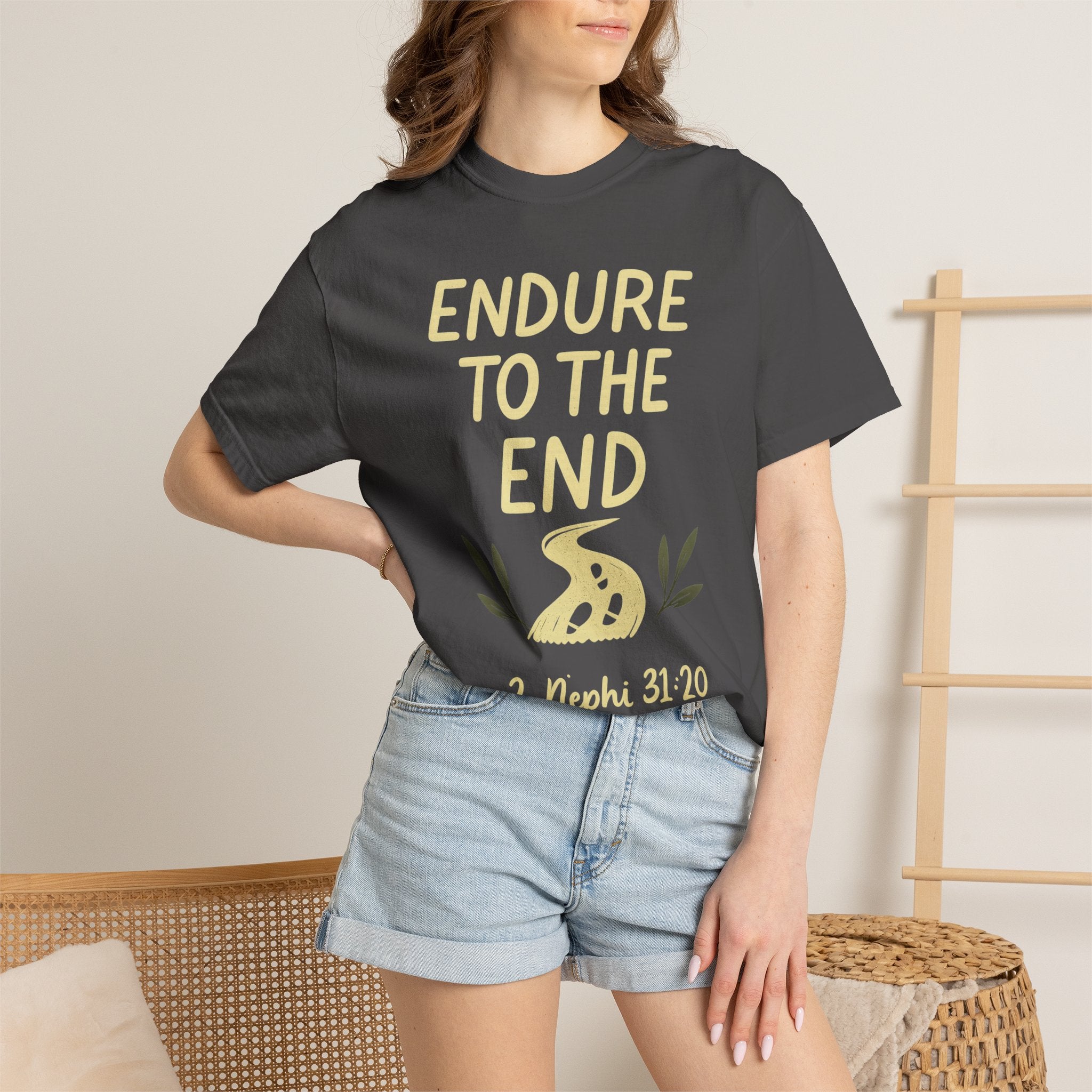 "Endure to the End" Unisex Garment-Dyed T-shirt